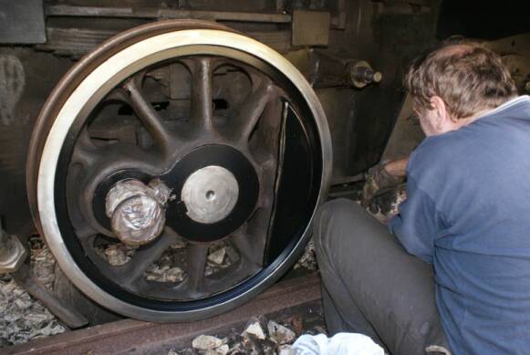 Gereinigtes und lackiertes Rad (Gr&ouml;&szlig;e ca. 31 kb)