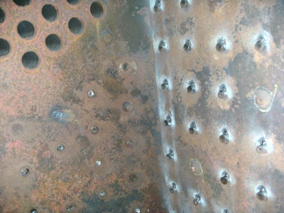 Ansicht vom Inneren der Feuerbüchse (Größe 45 Kb)