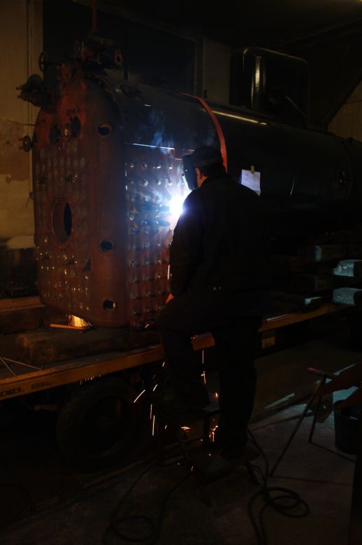 Ansicht vom Inneren der Feuerbüchse (Größe 31 Kb)