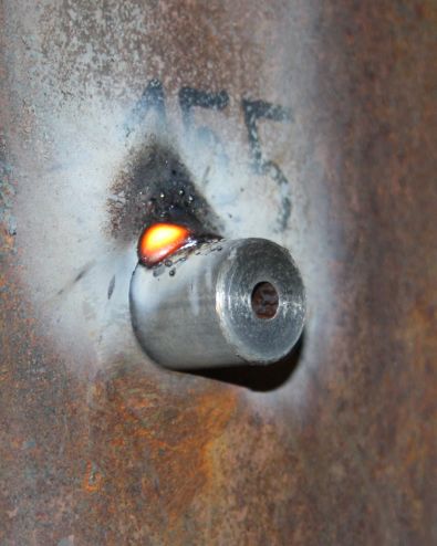 Ansicht vom Inneren der Feuerbüchse (Größe 31 Kb)