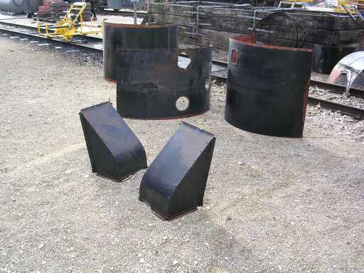 Die Kesselverkleidung vor der bearbeitung (Größe 66 Kb)