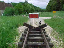 Sicherung des Gleisabschlusses (6Kb)